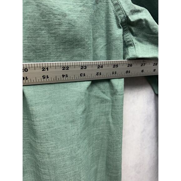 L.L. Bean Mens Long Sleeve Traditional Fit Green Button Up Shirt Size XXL New - Picture 7 of 9